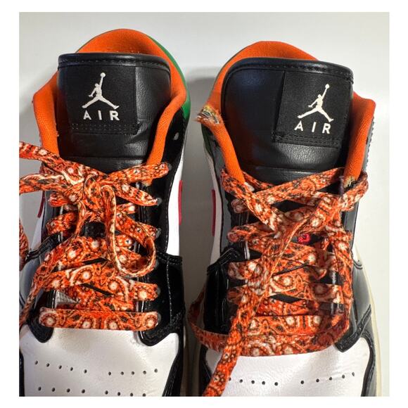 Air Jordan 1 Low Multicolor Red Green Blue Men’s Sneakers Men's Size 8.5 - Picture 8 of 8